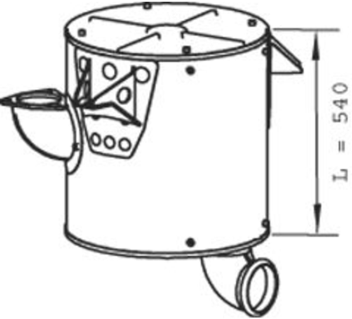 Dinex Silenziatore posteriore 21388