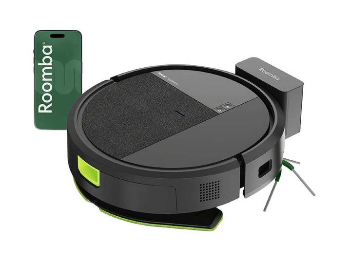 iRobot Roomba 115 Combo Roboterstaubsauger Schwarz