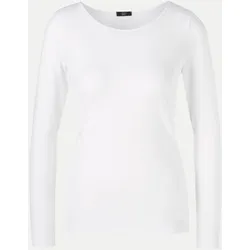 Longsleeve aus Material-Mix Weiß 44