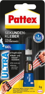 Pattex Sekundenkleber Ultra Gel, 1 Tube mit 3 g + 1 g gratis