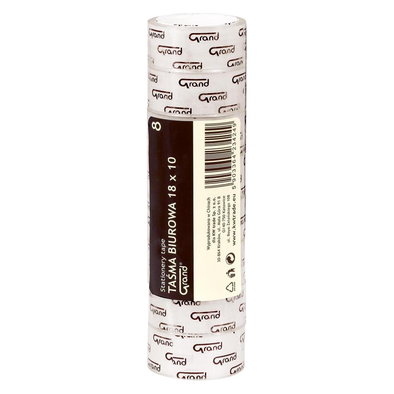 GrandHall Klebeband, Acryl, Grand, transparent, 18mm, 10m (18 mm) (40952932)