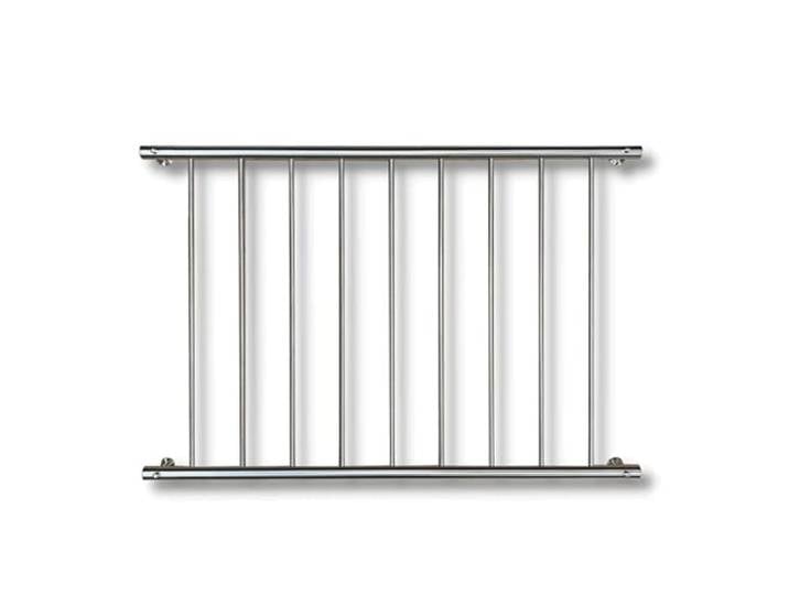 Buchetmann2 Markengeländer, Französischer Balkon ohne Handlauf Edelstahl V2A, 900 mm Gesamthöhe, Geländer Gitter Balkongeländer Fenstergitter, Absturzsicherung