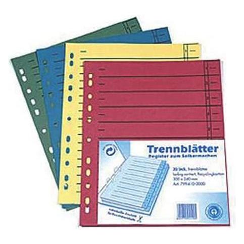 Magni Trennblatt A4 20ST ungeöst sor (9519908420)