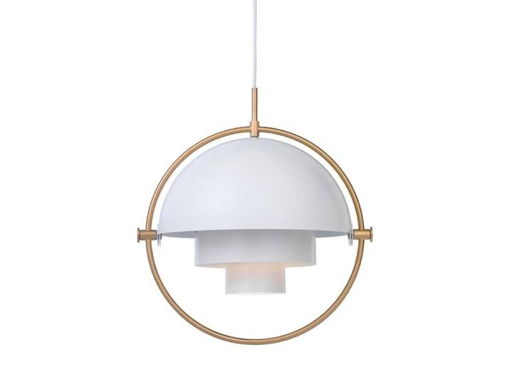 GUBI Plafonnier Multi-Lite laiton-blanc