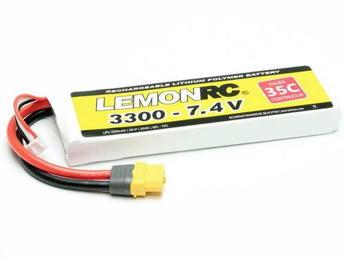 LemonRC Modellbau-Akkupack (LiPo) 7.4V 3300 mAh Zellen-Zahl: 2 35 C Softcase XT60
