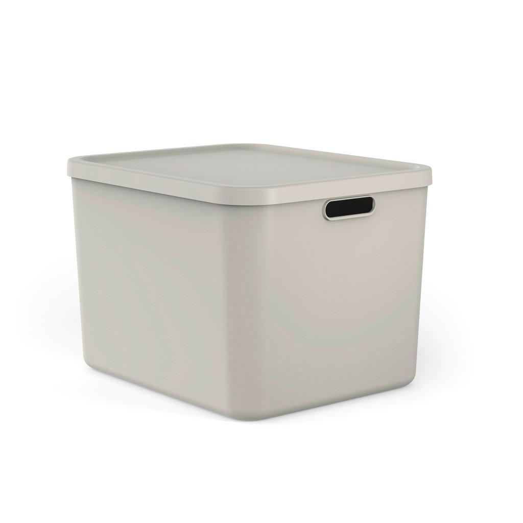 Rotho Aufbewahrungsbox , Cappuccino , Kunststoff , 40.5x34x48.9 cm , Tragegriff, stapelbar , Ordnen & Aufbewahren, Deko- & Aufbewahrungsboxen, sonstige Boxen