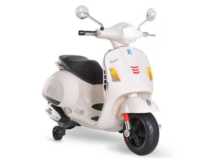 ComfortXL Elektro-Kinderauto De-12988 Stützräder Weiß, Kunststoff, 50.5x75.5x102 cm, Freizeit & Co, Gartenspielzeug, Kinder-Elektrofahrzeuge