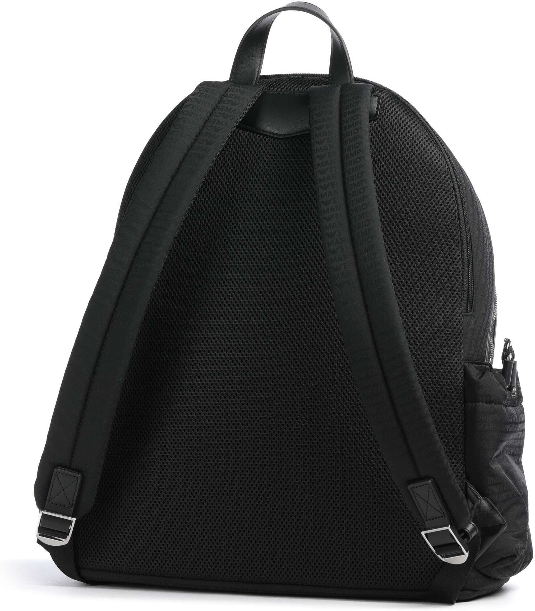Giorgio Armani Emporio Armani Monogram Rucksack, schwarz