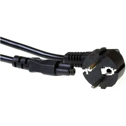 ACT Powercord mains connector CEE7/7 male (angled) (5 m), Stromkabel, Schwarz