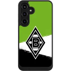 Nivocase Hülle für Samsung Galaxy S25+ Handyhülle NIVOcore Case Schwarz Borussia Mönchengladbach (Samsung Galaxy S25+), Smartphone Hülle, Schwarz