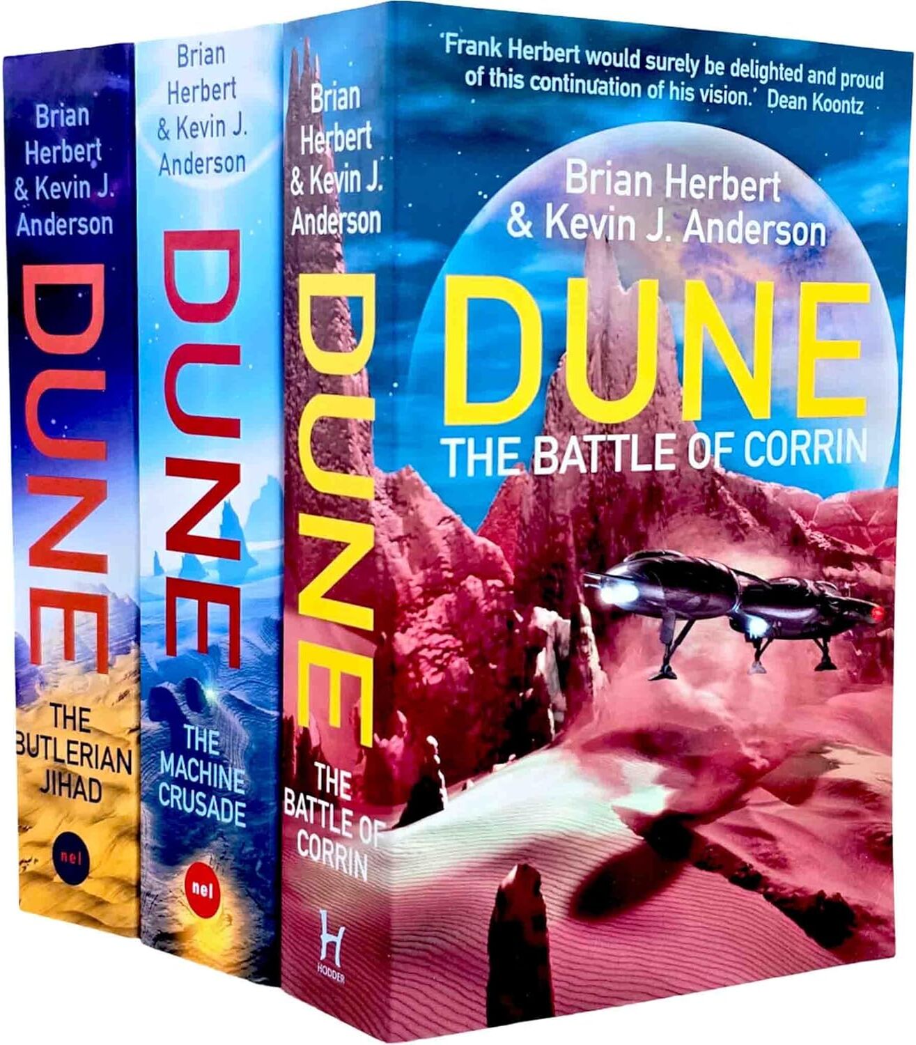 Hodder & Stoughton Legends of Dune 3 Book Collection Set - Brian Herbert & Kevin J Anderson - Paperback Science Fiction Trilogy - The Butlerian Jihad, Machine Crusade