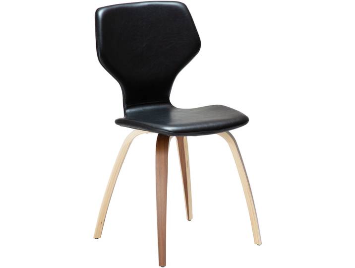 DAN-FORM Stuhl 2er-Set S.I.T schwarz Kunstleder - Stuhl 2er-Set
