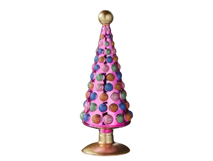 Deko Tanne X-MAS 24cm Pink/Pink