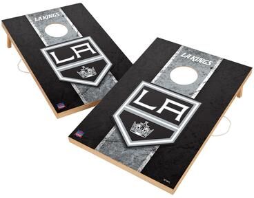 Skip's Garage Vintage Los Angeles Kings NHL Regulation 2x4 Cornhole Set