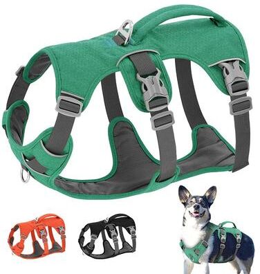 Uplifted Finds Escape Proof Reflective Nylon Dog Harness black m
