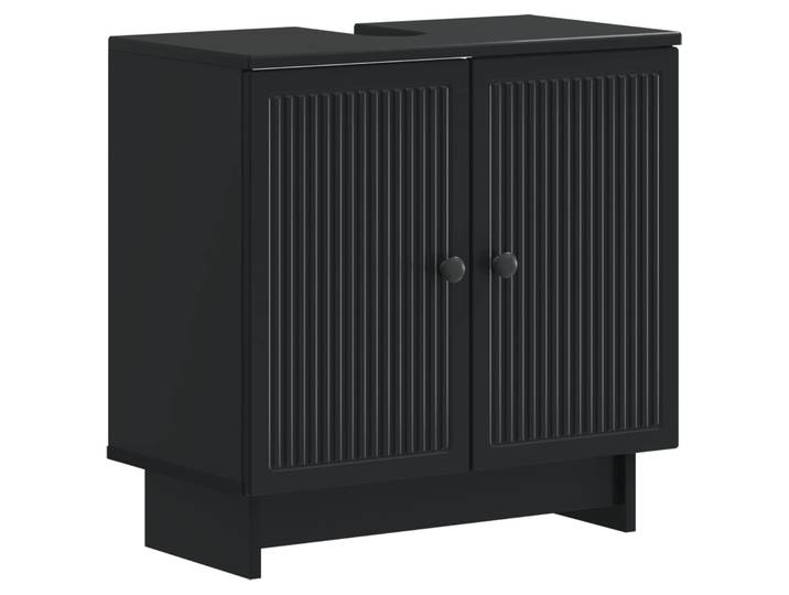 Vidaxl Bathroom Sink Cabinet Ede Black 59.5 X 31.5x 59 Cm