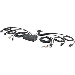 StarTech C2-DH46-UA2-CBL-KVM, KVM Switch, Schwarz