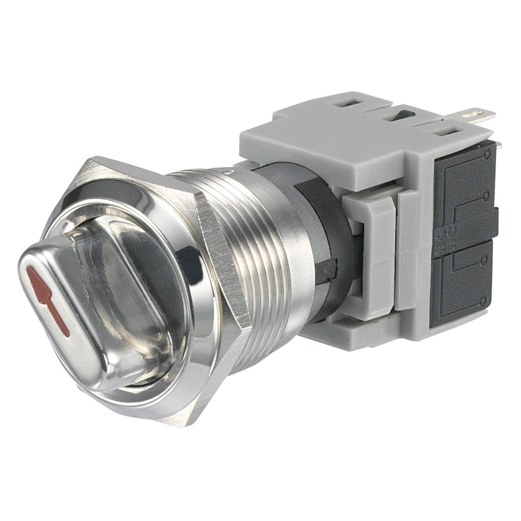 Tru Components Edelstahl-Wahlschalter 250 V/AC LAS1-BGQ (704315)