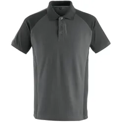 Polo-Shirt "BOTTROP" Unique - 4XL - dunkelanthrazit/schwarz