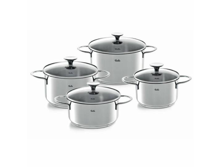 Fissler Topf-Set Copenhagen, Edelstahl 18/10 (Set, 4-tlg), mit Glasdeckel