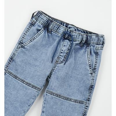 Bequeme Jeans SARABANDA "BABY BOY TROUSERS", Jungen, Gr. 104, EURO-Größen, denim marble effect, 99% Baumwolle, 1% Elasthan, Jeans