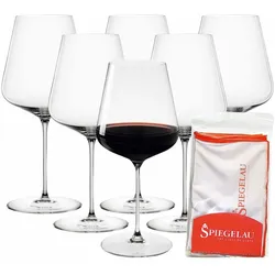 Spiegelau Definition Bordeauxglas 750 ml 6er Set + Poliertuch