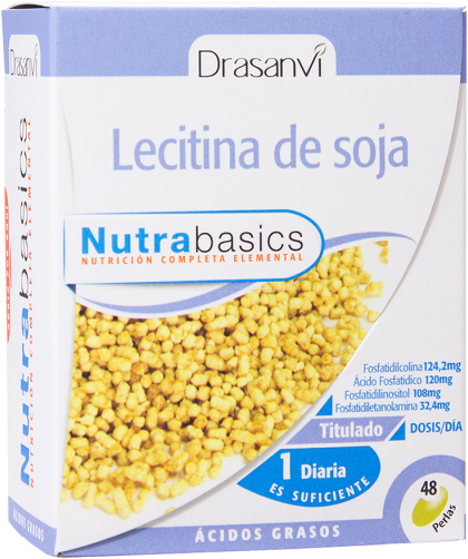 Drasanvi Soy Lecithin 1200mg 48 pearls Nutrabasicos 57.6 ml
