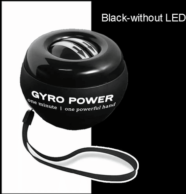 Inspire Essentials Wrist Strength Trainer Force Ball Grip Exercise Tool black Without Led