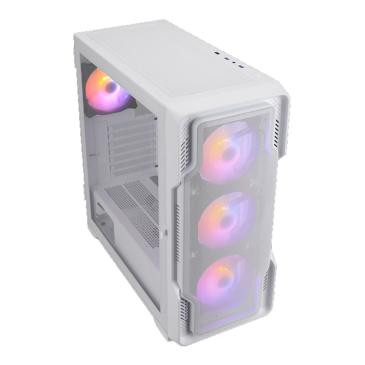 Nanoxia DS-9 ARGB Airflow Midi Tower ohne Netzteil weiss