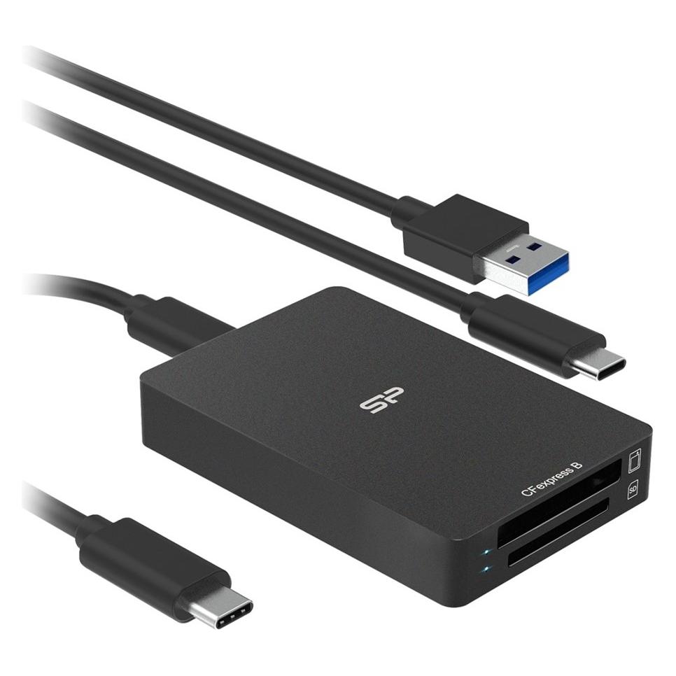 Silicon Power Card Reader USB-C -> CF/SD CreatePro BS10 (USB-C) (SPU3CCSREDBS100K)