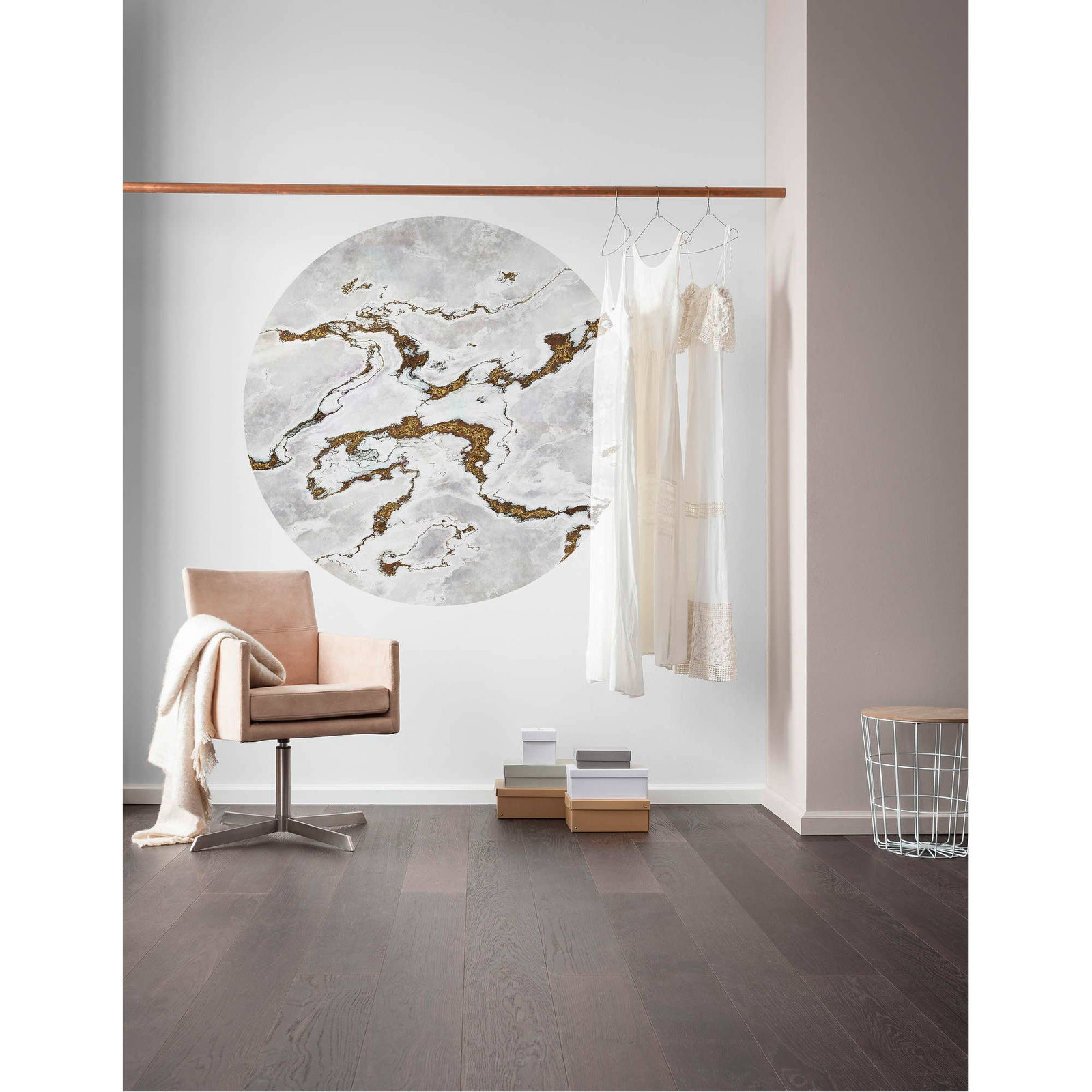 home24 Fotobehang Marble Vibe Mural Textiel