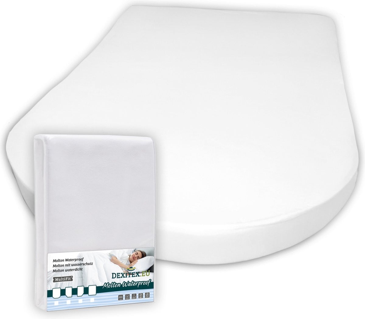 Dexitex Queensbed waterdichte matrasbeschermer voor camper of caravan
