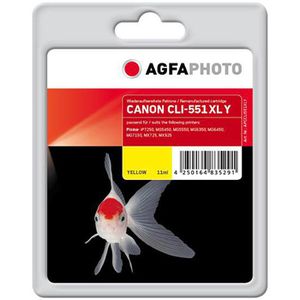 AgfaPhoto kompatibel für Canon CLI-551Y XL,  Tinte, 11ml, gelb