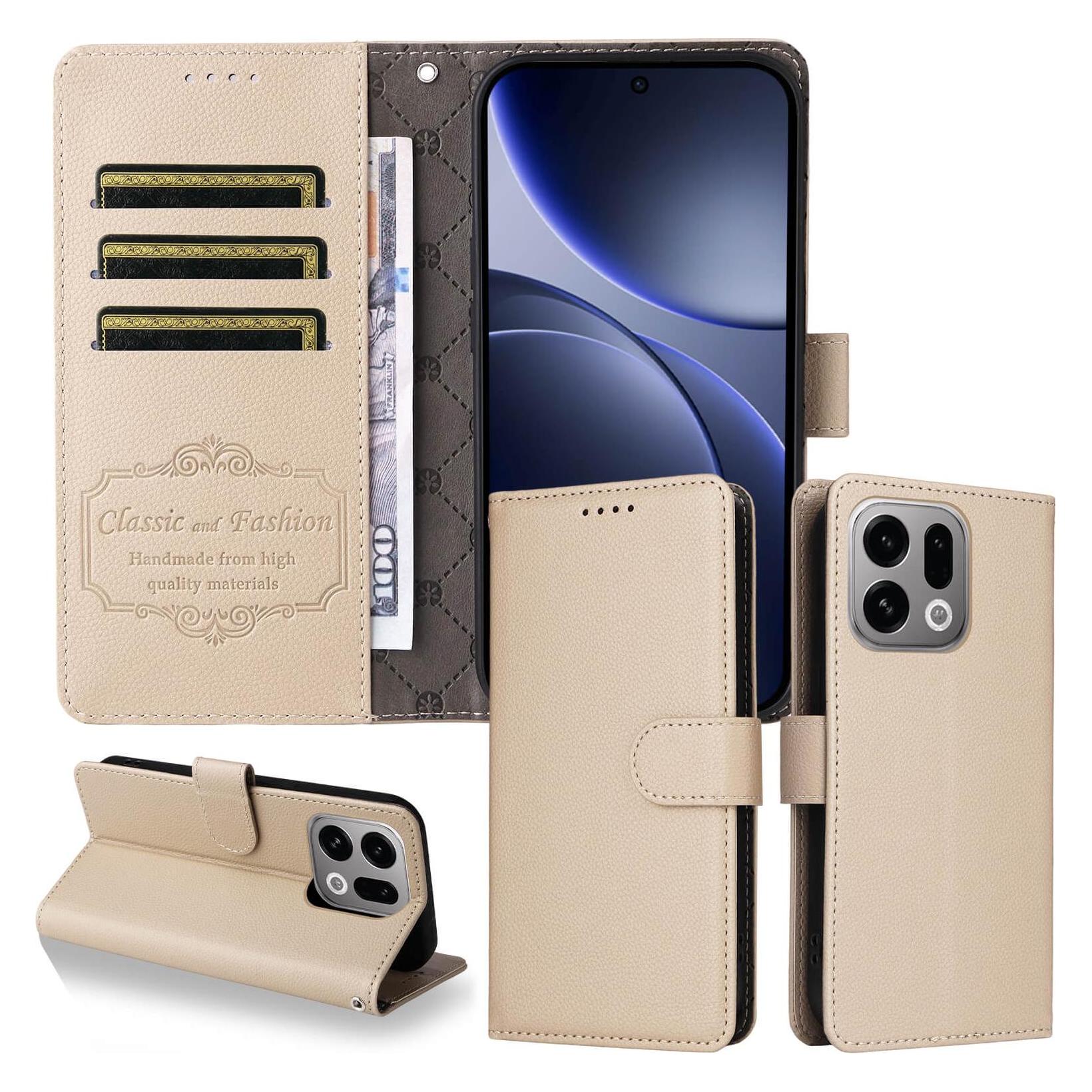 Cover-Discount OPPO Find X9 - Lederoptik-Hülle mit strukturierter Oberfläche (Oppo Find X9) (70731598)