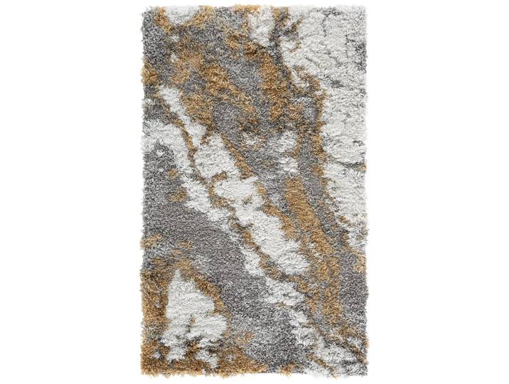 Tapis en polypropylène gris/or, 122 x 183 cm