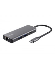 Trust Dalyx Dockingstation für Laptop USB-C HDMI GigE (24968)