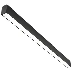 40-W-LED-Deckenleuchte, dimmbar, modular, in Mattschwarz – Farbtemperatur 3000 K/4000 K/6000 K, einstellbar für Innenräume – Modernes Design – Perenz