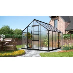 Vitavia Aktionsangebot (inkl. 100 Euro Zubehör): Gewächshaus "Merkur 8300",schwarz,8,3 m2