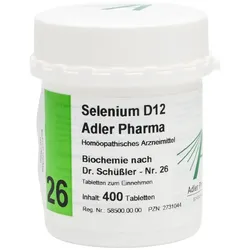 Selenium D12 Adler Pharma Biochemie Nr. 26 400 St Tabletten