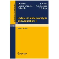 Lectures in Modern Analysis and Applications II, Fachbücher von J. Glimm