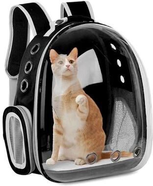 Inspire Essentials CosmoPaws Transparent Pet Carrier Backpack b