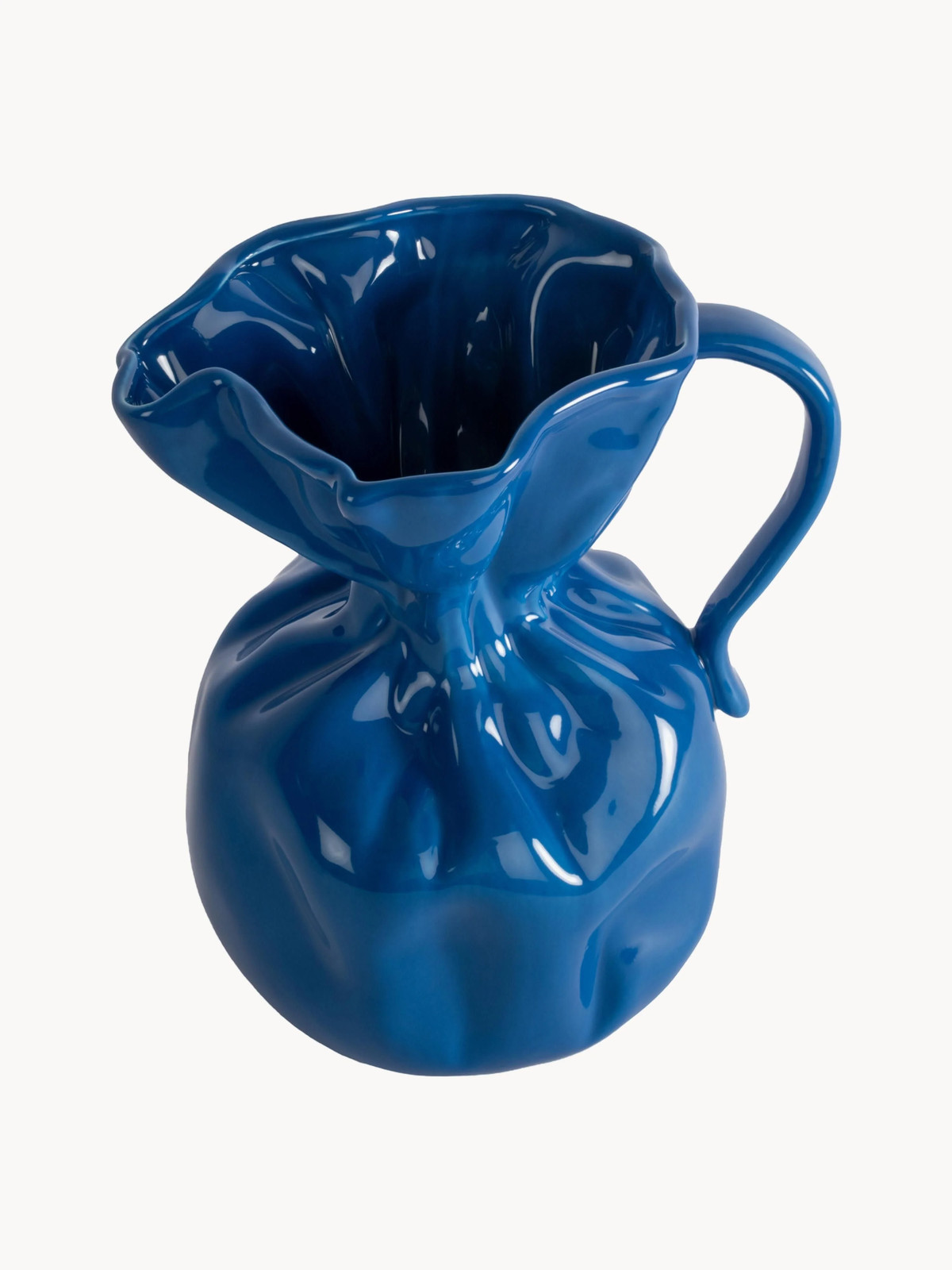 Porseleinen vaas Crumple van Byon, Hoogte: 26 cm