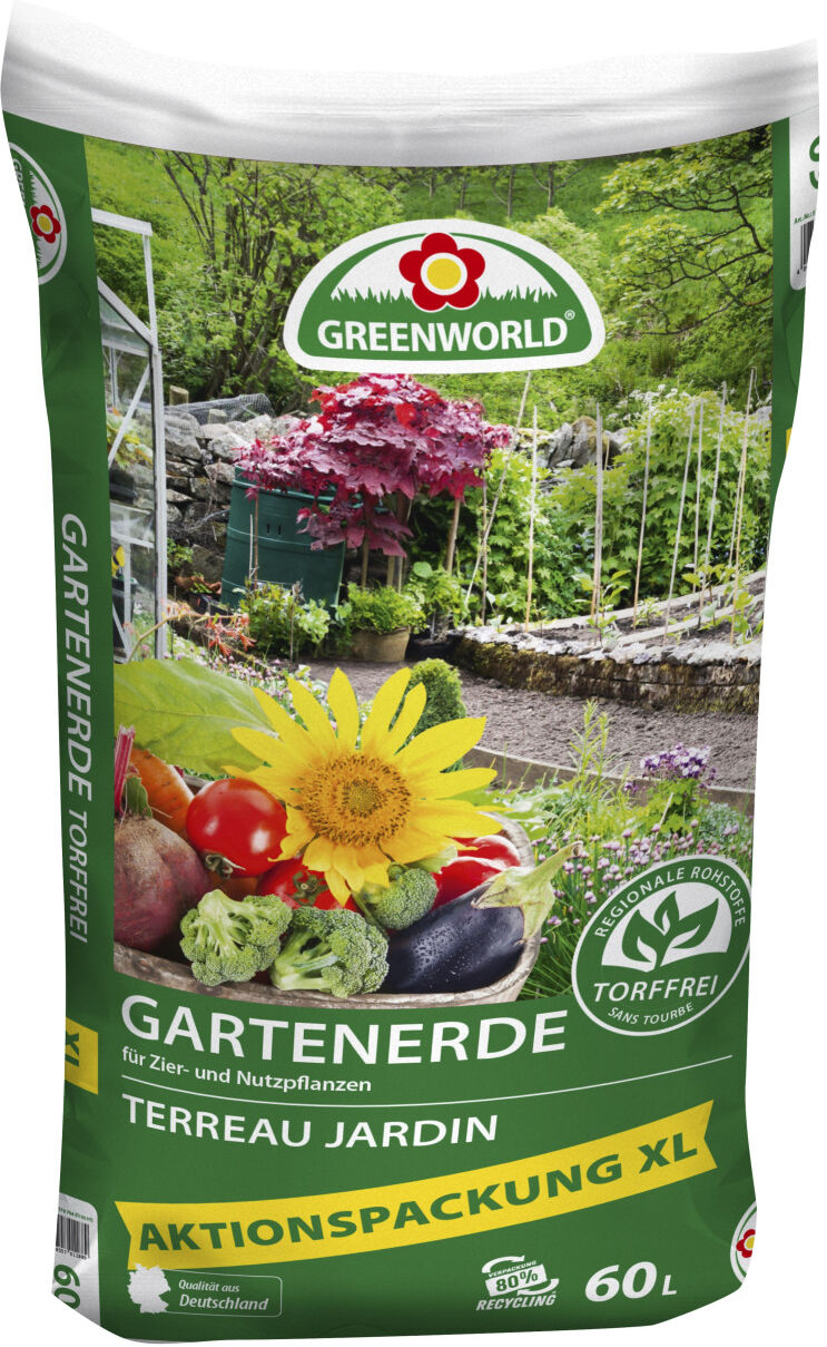 ASB Greenworld Greenworld Gartenerde XL torffrei 60 L
