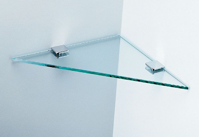 Sprinz Glasablage, dreieckig, Accessoires, GAD-Q-CH, chrom