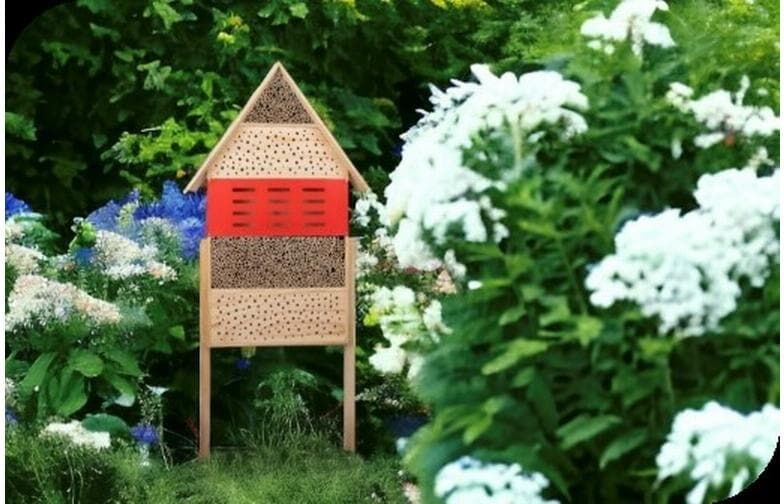 Insektenhotel WINDHAGER "High-Rise", braun (bunt), B:50cm H:80cm T:12cm, Holzwerkstoff, Insektenhotels, Insektenhotel bunt Einheitsgröße