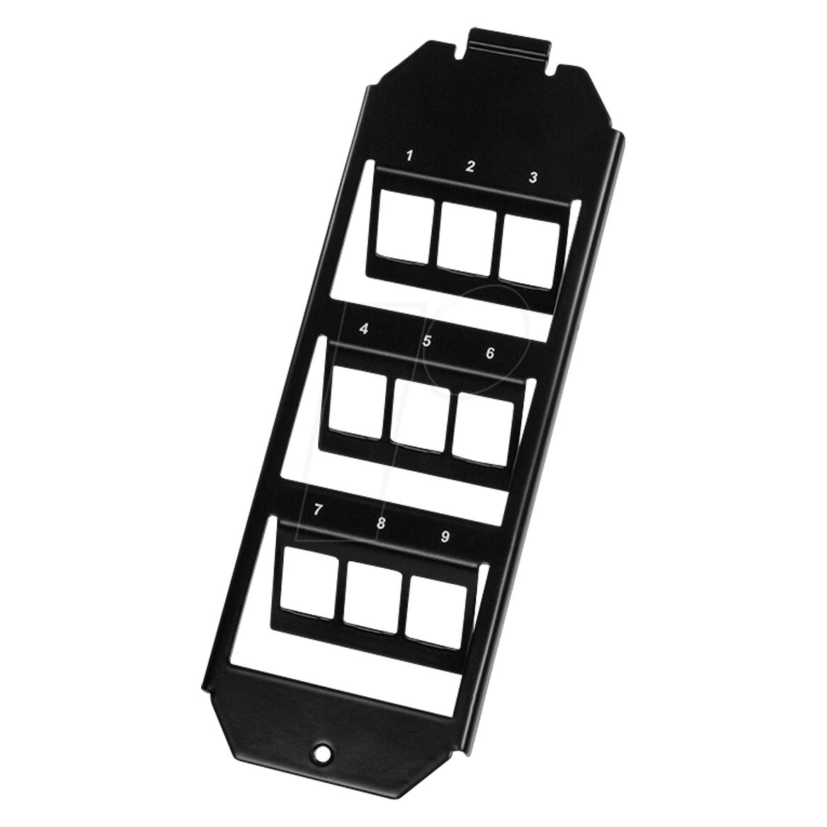 LogiLink 3 x 3 Leeres Keystone-Patchpanel (NK4061)