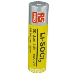 RS PRO ER341245 Lithium Thionylchlorid DD-Batterie, 3.6V (1 Stk., AA), Batterien + Akkus