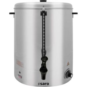 Saro Heißwasserspender Hot Drink Maxi, einstellbar 30°C-110°C, 2400 Watt, aus Edelstahl, silber, 40 Liter