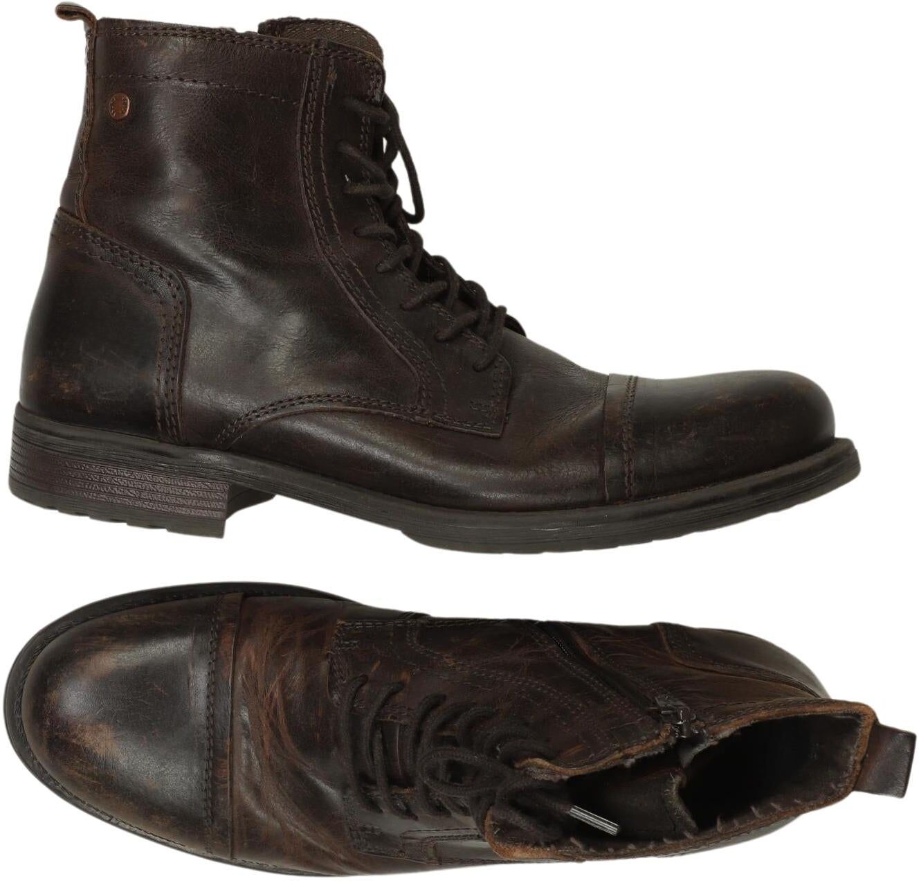 Jack & Jones Herren Stiefel, Braun, Gr. EU 41, Leder - Second Hand
