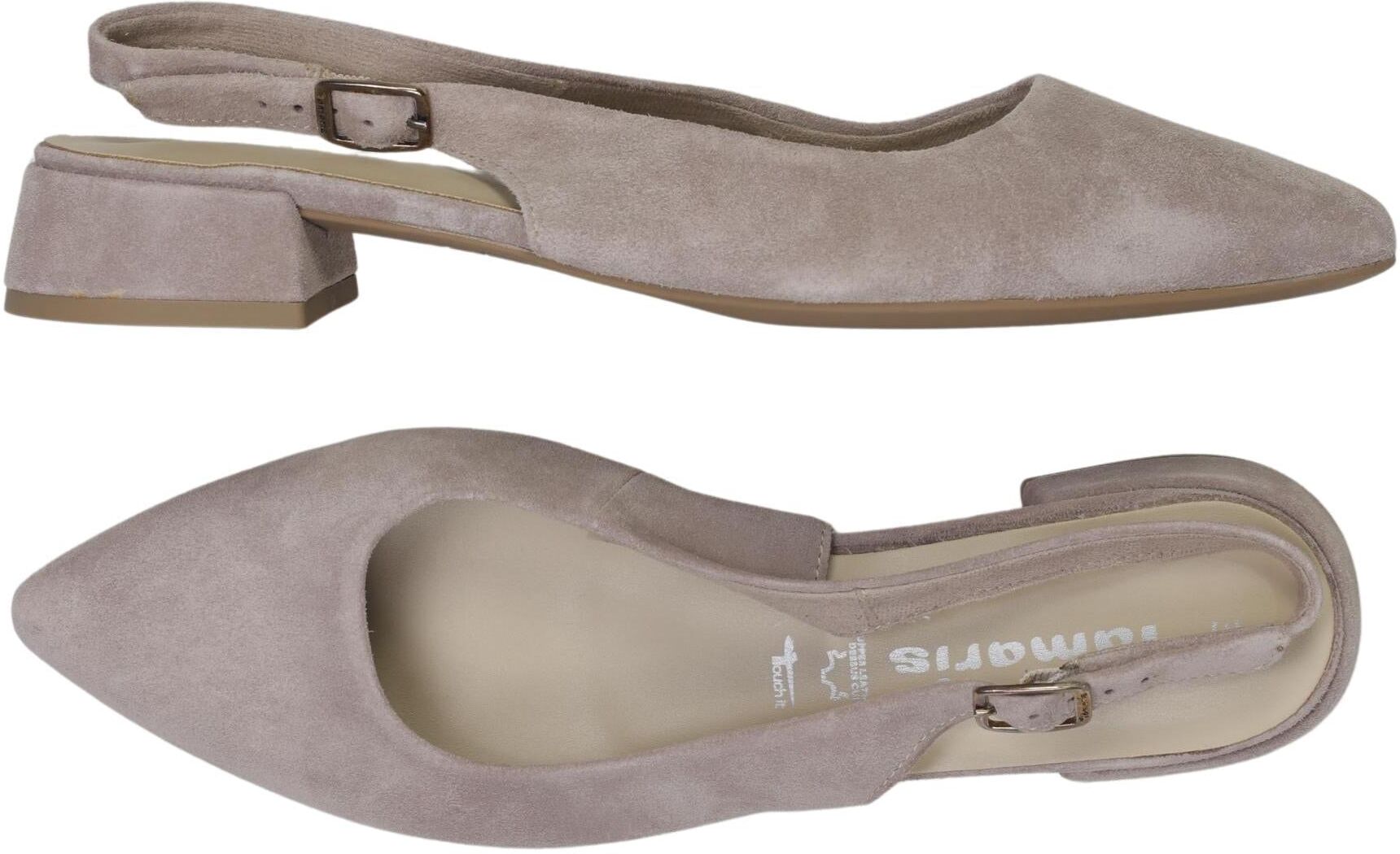 5th Avenue Damen Ballerina, Beige, Gr. EU 39, Leder - Second Hand